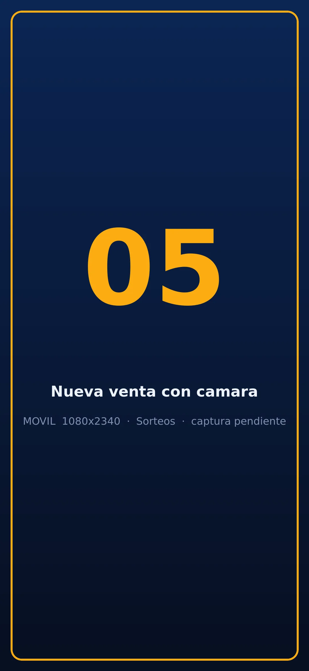 Captura 05: app móvil, nueva venta con la cámara