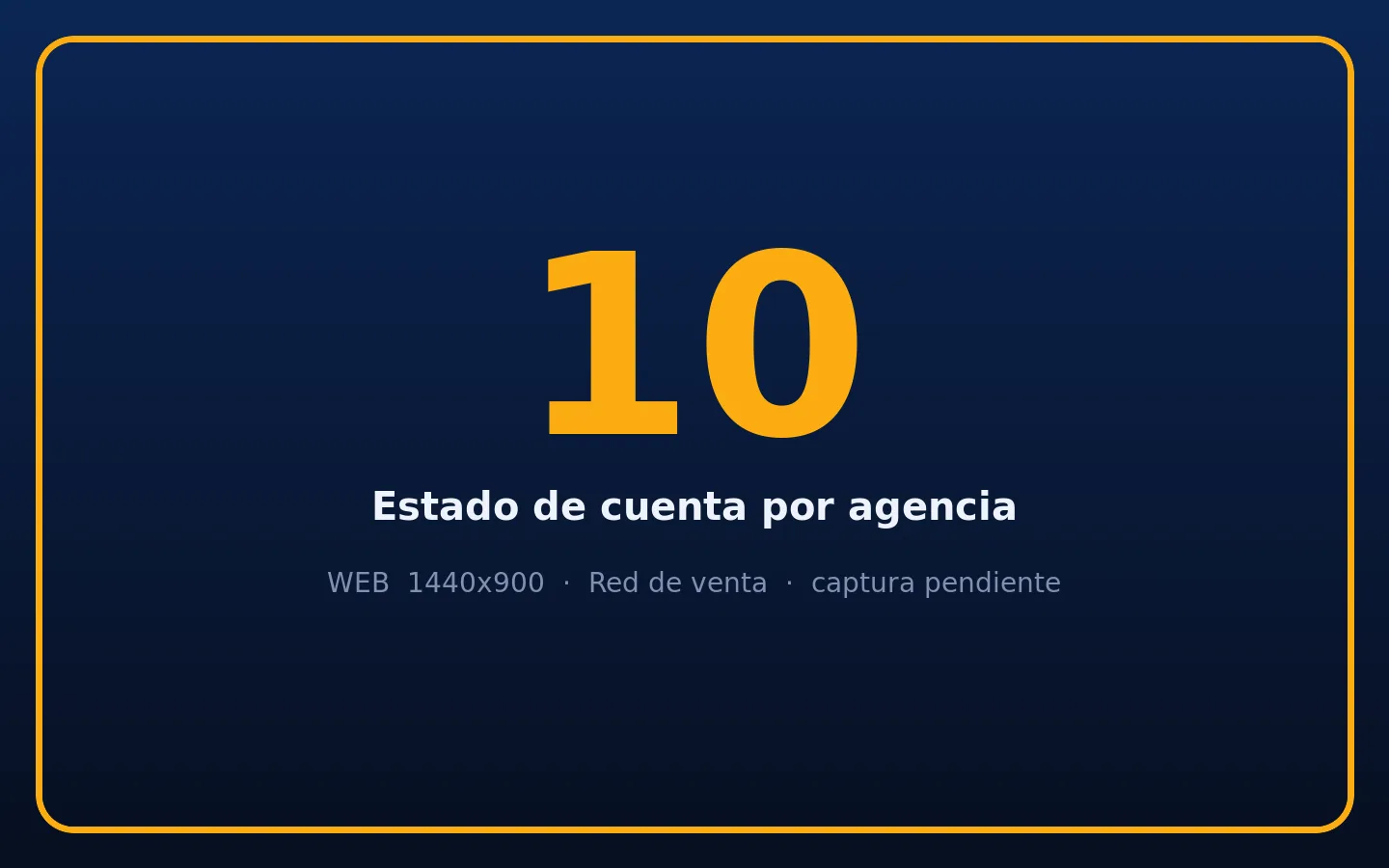Captura 10: estado de cuenta por agencia